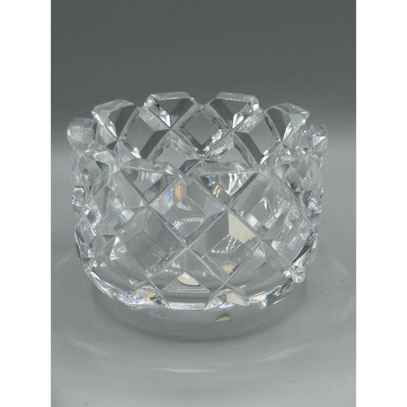 Orrefors Sweden Small Crystal Bowl Dish Scalloped Edges "Sofiero" GUNNAR CYRÉN - Picture 3 of 12